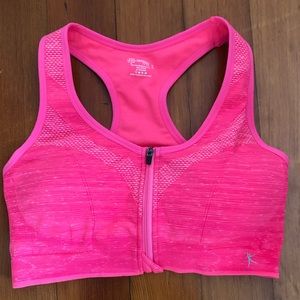 Danskin Zip Front Bra Large